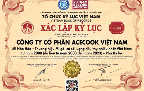 Mì Hảo Hảo thuộc Top 10 thương hiệu tốt nhất Việt Nam năm 2023