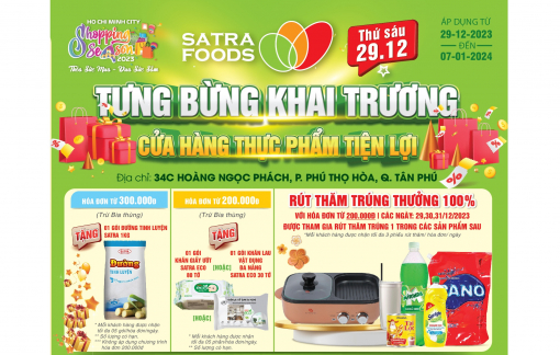 SATRA đưa vào hoạt động thêm 1 cửa hàng Satrafoods