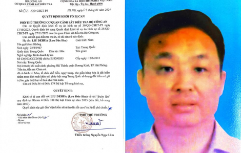 Bộ Công an khởi tố 1 bị can quốc tịch Trung Quốc về tội buôn lậu