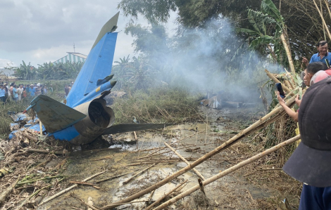Máy bay quân sự bất ngờ rơi ở Quảng Nam