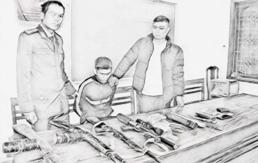 Sắm cả kho vũ khí nóng để đi buôn ma túy