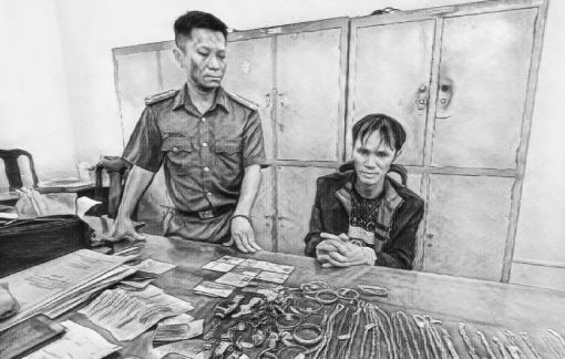 Bắt đối tượng trộm cắp hàng chục lượng vàng rồi bỏ trốn
