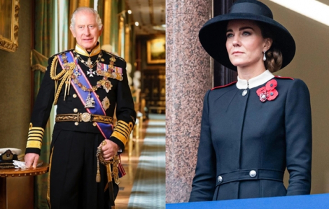 Vua Charles III và vương phi Kate Middleton nhập viện