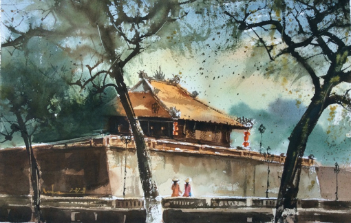 Huế mộng mơ trong sách và tranh