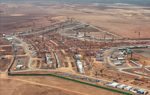 Đại công trường sân bay Long Thành tất bật những ngày cận Tết