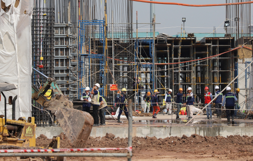 Cả ngàn công nhân tất bật thi công nhà ga T3 sân bay Tân Sơn Nhất