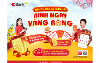 Năm mới lên App HDBank rinh vàng ròng cùng hàng ngàn bao lì xì sung túc