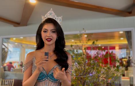 Hoa hậu Đại dương Thu Uyên bật mí bí quyết giữ dáng dịp tết