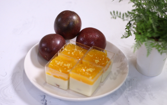 Chua ngọt pudding chanh dây rau câu