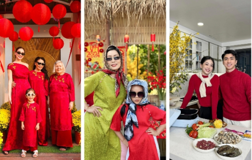 Sao Việt trang hoàng nhà cửa lộng lẫy đón tết