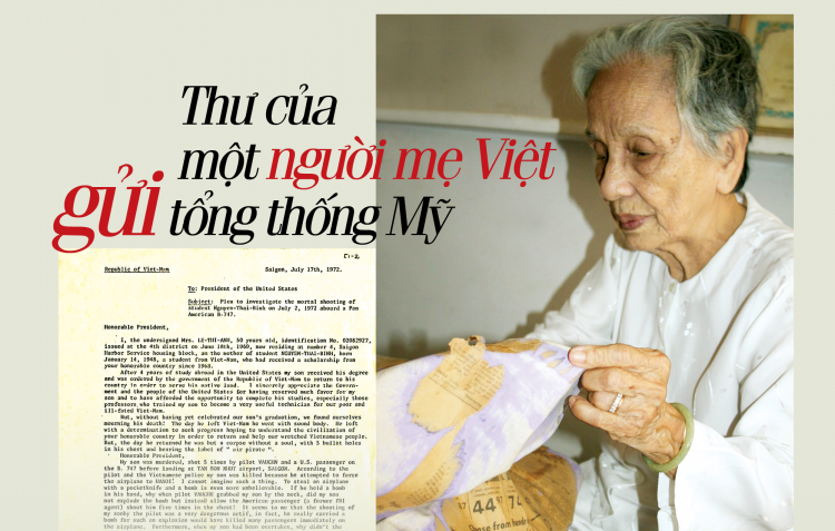 Thư của một người mẹ Việt gửi tổng thống Mỹ