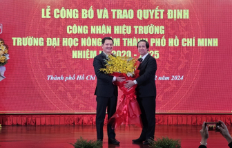 Trao quyết định bổ nhiệm hiệu trưởng Trường đại học Nông Lâm TPHCM