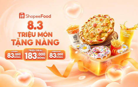 Không phải triệu đóa hồng, ShopeeFood gây bất ngờ với “Triệu món tặng nàng” dịp 8/3