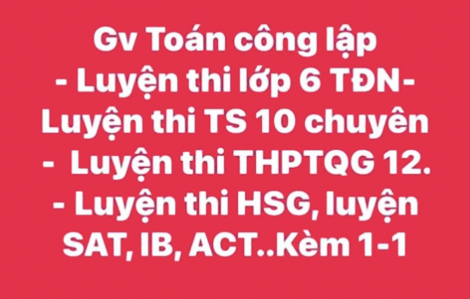 “Nóng” luyện thi vào lớp Sáu