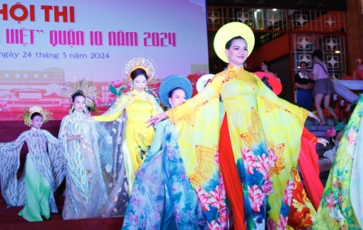 Nam thanh nữ tú tranh tài trình diễn áo dài Việt