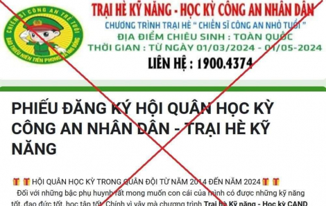 Lừa đảo bằng thủ đoạn đăng ký cho con em tham gia trại hè