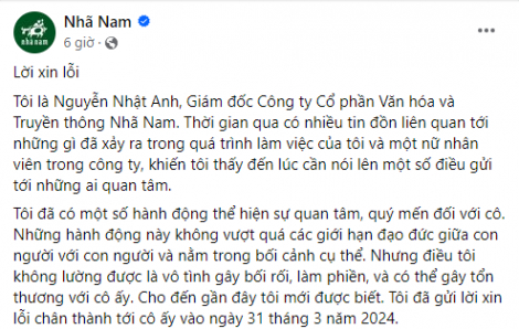 Giám đốc Công ty Nhã Nam xin lỗi trước thông tin “quấy rối nhân viên nữ”