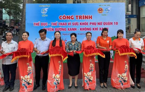 Phụ nữ quận 10 có thêm công trình thể dục thể thao