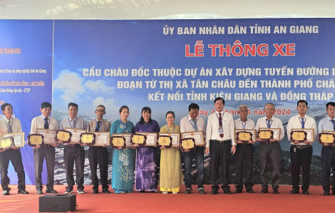 Thông xe cầu Châu Đốc, kết nối An Giang - Kiên Giang - Đồng Tháp