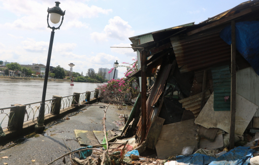 Khẩn cấp di dời người dân kè Thanh Đa trước mùa mưa bão sắp đến