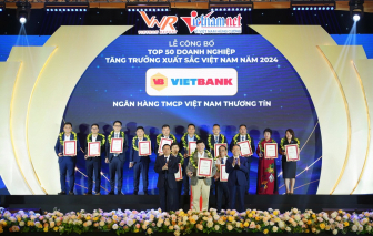 Vietbank được vinh danh Top 50 doanh nghiệp tăng trưởng xuất sắc Việt Nam năm 2024