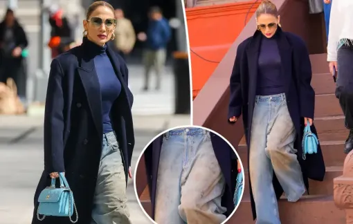 Jennifer Lopez diện quần jeans ''bẩn'', tạo thành xu hướng