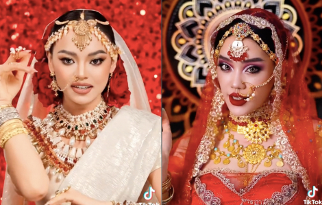 Nhiều cô gái Việt thu trăm triệu lượt xem nhờ trào lưu trang điểm cô dâu Ấn Độ