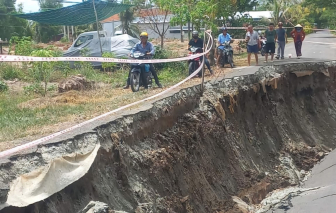 Sạt lở, sụt lún ngày càng nghiêm trọng ở Kiên Giang