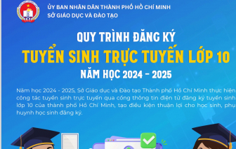 Sở GD-ĐT TPHCM công bố 6 bước đăng ký tuyển sinh trực tuyến vào lớp Mười