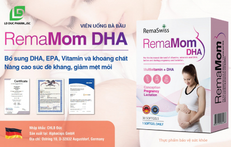 Giải mã RemaMom DHA, uống 1 được 2, mẹ khỏe, con thông minh