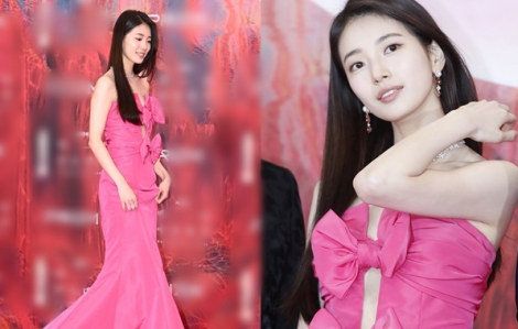 Suzy diện váy nơ hồng ''sến súa'' hơn 300 triệu đồng tại Baeksang 2024