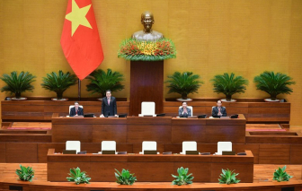 Phó Chủ tịch thường trực Quốc hội Trần Thanh Mẫn phát biểu khai mạc Kỳ họp thứ 7