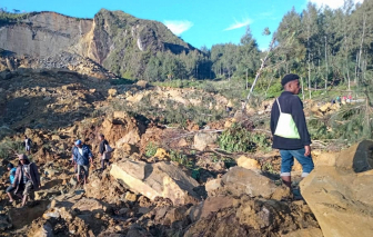 Cả ngôi làng biến mất do lở đất tại Papua New Guinea