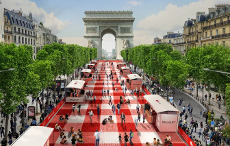 Biến đại lộ Champs-Elysees của Paris thành nơi dã ngoại "khổng lồ"