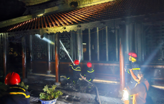 Cháy chùa Thuyền Lâm ở Huế