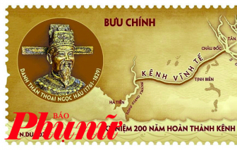Bộ tem bưu chính kỷ niệm 200 năm hoàn thành kênh Vĩnh Tế (1824-2024)