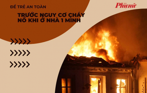 Infographic: Để trẻ an toàn trước nguy cơ cháy nổ khi ở nhà 1 mình