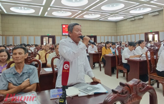 Đại biểu Quốc hội và Đại biểu HĐND TPHCM tiếp thu ý kiến cử tri về dự án treo ở huyện Bình Chánh