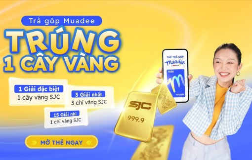 Trả góp dễ dàng, trúng vàng cực đã với thẻ trả góp Muadee by HDBank