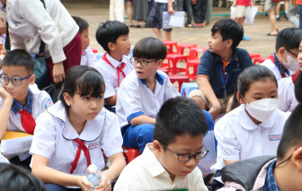 Gần 4.300 thí sinh dự thi khảo sát  vào lớp 6 Trường THCS-THPT Trần Đại Nghĩa
