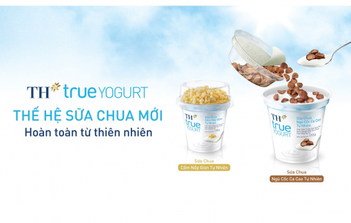 Tập đoàn TH ra mắt bộ sản phẩm sữa chua ăn Top Cup hoàn toàn mới