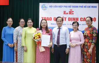 Bà Tô Thị Kim Anh giữ chức vụ Chủ tịch Hội LHPN huyện Bình Chánh