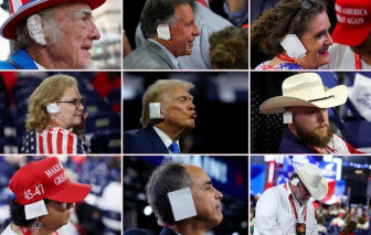 Băng đeo tai của ông Donald Trump trở thành xu hướng thời trang mới nhất