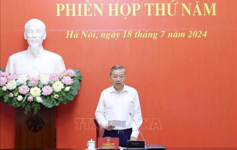 Chủ tịch nước Tô Lâm chủ trì Phiên họp thứ 5 Hội đồng Quốc phòng và An ninh