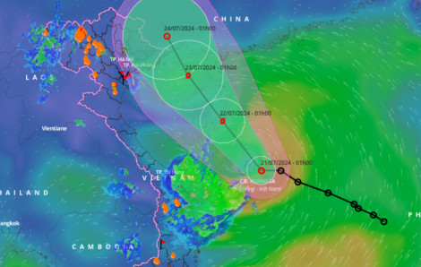 Áp thấp nhiệt đới mạnh lên thành bão, tiến vào vịnh Bắc Bộ
