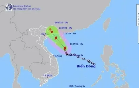 Bão số 2 đi vào vịnh Bắc Bộ trong hôm nay, 22/7