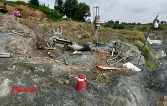 Nam công nhân tử vong tại mỏ đá Rạng Đông, nghi do bị giàn khoan đè