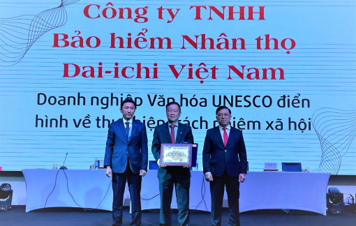 Dai-ichi Life Việt Nam vinh dự nhận giải thưởng lớn từ Liên hiệp các hội UNESCO