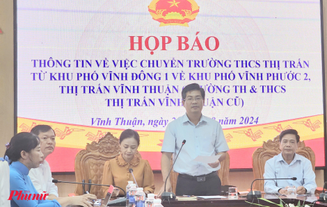 Kiên Giang: Việc chuyển trường ở huyện Vĩnh Thuận  không có động cơ vụ lợi