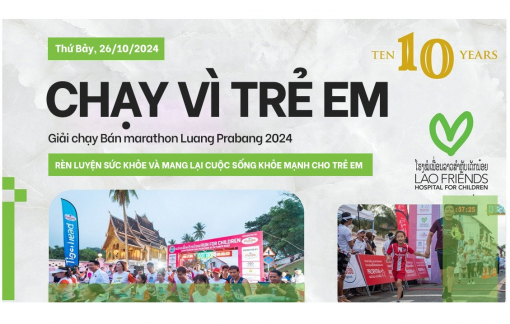 Sắp diễn ra giải bán marathon Luang Prabang: Chạy vì trẻ em tại Lào